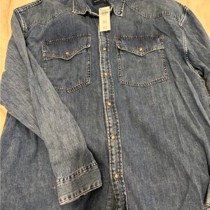 Abercrombie & Fitch Blue Denim Shirt